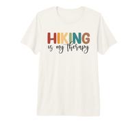 Hiking is My Therapy | Boho Outdoor Adventure Nature Lover Premium T-Shirt