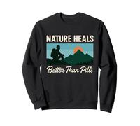 Hiking Is My Therapy Funny Outdoor Nature Trail Mountain Sweatshirt
