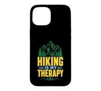 Hiking Is My Therapy Mountain Hiker Nature Trail Case for iPhone 15