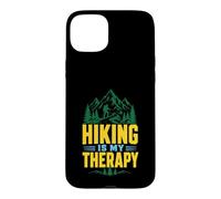 Hiking Is My Therapy Mountain Hiker Nature Trail Case for iPhone 15 Plus