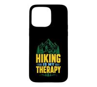 Hiking Is My Therapy Mountain Hiker Nature Trail Case for iPhone 15 Pro Max
