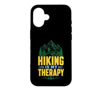 Hiking Is My Therapy Mountain Hiker Nature Trail Case for iPhone 16