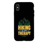 Hiking Is My Therapy Mountain Hiker Nature Trail Case for iPhone X/XS