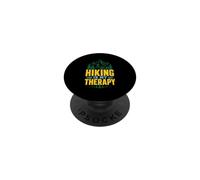 Hiking Is My Therapy Mountain Hiker Nature Trail PopSockets Adhesive PopGrip