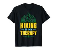 Hiking is My Therapy Mountain Hiker Nature Trail T-Shirt