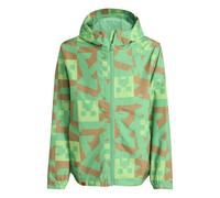 Adidas Minecraft Terrex 2 Layer Climaproof Raincoat Green 7-8 Years Boys,Girls