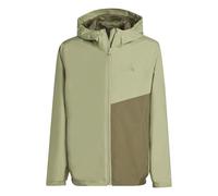 adidas Unisex Kids Terrex Kids Multi 2 Layer CLIMAPROOF Rain Jacket, tent green/olive strata, 11-12 Years