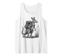 Hiking Kangaroo Backpacking Nature Wildlife Aussie Lover Tank Top