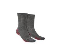 Bridgedale Men's Hiking Lightweight Merino Wool Performance Boot Socks in Grey | Size: 6-8 Bridgedale Grey 6-8