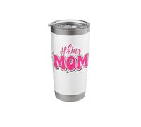 Hiking Mom in Fun Bubble Letters Stainless Steel Insulated Tumbler