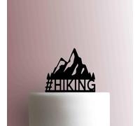 Hiking Mountain Acrylic Cake Topper 3mm Thick Premium Laser Cut Cake Decoration for Birthday, Wedding, Baby Shower & Party Cakes Durable Reusable