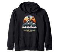 Hiking Mountain Adventure shirt Out of Breath Hiking Society Zip Hoodie