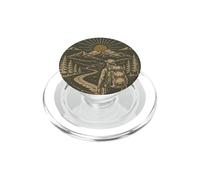 Hiking Mountains Adventure Wanderlust Nature Traveler PopSockets PopGrip for MagSafe