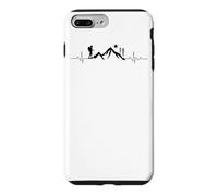 hiking mountains alps ECG heartbeat outdoor bouldering hiker Case for iPhone 7 Plus/8 Plus
