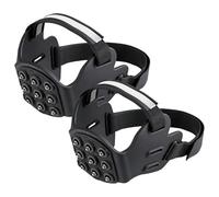 Hiking Nails Ice Traction - Non Slip Shoe Accessories Durable 9-Tooth Grip Cleats Reflective Strip Design All Terrain Outdoor Footwear | con Cor