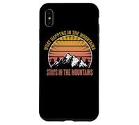 Hiking Outdoor apparel what happens in the Mountains, stay Case for iPhone XS Max