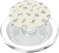 Hiking Pattern - Camping Nature Outdoor Mountains PopSockets PopGrip for MagSafe
