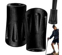 Hiking Pole Hatchers - Heavy Duty Walking Stick Handles, Rubber Hiking Staff Pads | Stroll Ramble Outdoors Monte Trail Pole Protectors