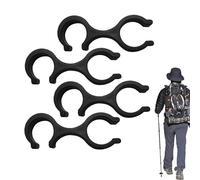 Hiking Pole Replacement Buckles, Cane Poles Organiser Set of 4 | Hiking Pole Accessories 8 Shape Double Pole Buckle Connector for Hiking Camping Outdoors