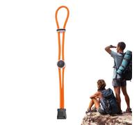 Hiking Pole Tie Rope Buckle Safety Rope Buckle - Elastic Stick Buckle Holder for Backpack, Non-Slip Backpack Strap Quick Release for Climbing, Climbing