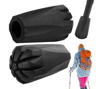 Hiking pole tips made of stable hold for safe hiking, crutch tips with 1.2 cm inner diameter, for trekking poles, walking aids and outdoor adventures, various