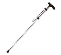 hiking pole Trekking Poles Telescopic Fold Crutches Hiking Crutch Elderly Metal Cane Outdoor(Silver)