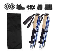 Hiking Poles - Lightweight Walking Sticks, Adjustable Trek Rods | Strong Balance Support Gear With All Terrain Accessories, Folding Trekking Carry Bag For Women Seniors Outdoor Camping Fit