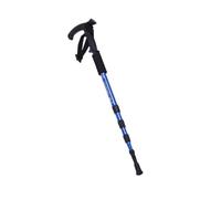 Hiking Poles Walking Trekking Poles Outdoor Hiking Canes T Type Walking Sticks Lightweight 4 Section Adjustable Trekking Poles for Women and Men Blue