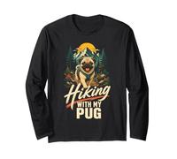 Hiking Pug - Hiking with My Pug Long Sleeve T-Shirt