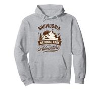 Hiking Retro Snowdonia National Park Parc Cenedlaethol Eryri Pullover Hoodie