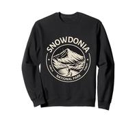 Hiking Retro Snowdonia National Park Parc Cenedlaethol Eryri Sweatshirt