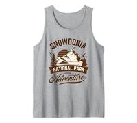 Hiking Retro Snowdonia National Park Parc Cenedlaethol Eryri Tank Top
