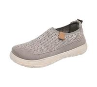 Hiking Running Trainers for Women's Slip On Summer Mesh Breathable Platform Shoes Retro Comfortable Cushion Lightweight Walking Shoe Non Slip Footwear (Brown, 7.5)