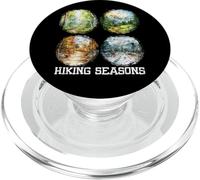 Hiking Seasons Fall Winter Spring Summer Hiker Backpacking PopSockets PopGrip for MagSafe
