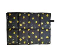 Hiking Seat Pad Portable Folding Camping Mat Foam Sitting Pad Waterproof Oxford Cloth Beach Mat Prevent Dirty Hiking Small Picnic Seat Outdoor(Lemon)