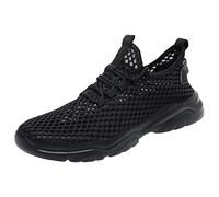 Hiking Shoes for Women - Orthopedic Shoes Women Sneakers Perforated Hollow Mesh High Quality Sneakers Casual Sneakers Lightweight Sneakers Shoelaces Sneakers, black, 9 UK