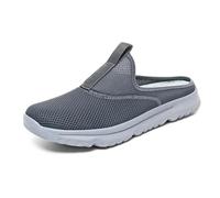 Hiking Shoes Mens Fashion Wide Fit Trainers Cushioned Footbed Trainers Soft Sole Sneakers Sports & Outdoor Sneakers Waterproof Walking Shoes for Walking Rock Climbing Trail Running Grey