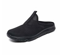 Hiking Shoes Mens Fashion Wide Fit Trainers Cushioned Footbed Trainers Soft Sole Sneakers Sports & Outdoor Sneakers Waterproof Walking Shoes for Walking Rock Climbing Trail Running Black