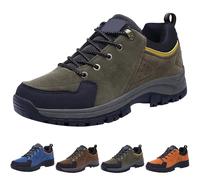 Hiking Shoes Men's Waterproof Lightweight Trekking Shoes Men's Outdoor Non-Slip Road Running Shoes Abrasion-Resistant Ankle Mountain Shoes Running Trainers Breathable Outdoor Shoes Orthopaedic Walking