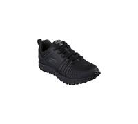 Skechers Men's Trainers Escape Plan Black Leather Mesh Trim BBK 9.5 UK