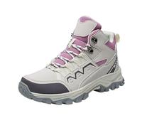 Hiking Shoes Women Ankle Support Wide Lace Up High Top Walking Trainers