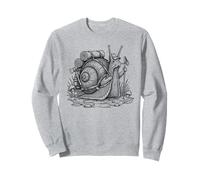 Hiking Snail Backpacking Animals Funny Cottagecore Trek Sweatshirt