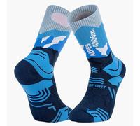Hiking Socks BV sport SOCQUETTE TREK SUMMIT ''HIGH - LYOCELL'' ALPES (BLUE)