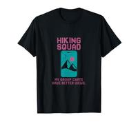 Hiking Squad My Group Chats Have Better Views Retro Font T-Shirt