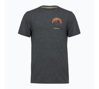 Hiking T-shirt Smartwool Men's Lunar Bear Active Short Sleeve (CHARCOAL HEATHER) Men