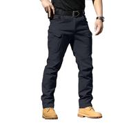 Hiking Tactical Trousers for Men UK Waterproof Camouflage Work Pants Lightweight Rip-Stop Combat Cargo Trousers with Multi-Pocket for Walking, Trekking, Hunting, Climbing