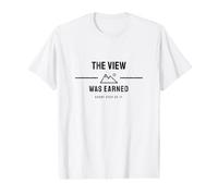 Hiking - The View was Earned - Backpacking Value Graphic T-Shirt