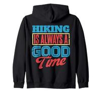 Hiking Trail Mountain Lovers Backpackers Outdoor Explorers Zip Hoodie