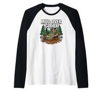 Hiking Trail Trekking Mud Over Glory Boot Raglan Baseball Tee