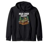 Hiking Trail Trekking Mud Over Glory Boot Zip Hoodie